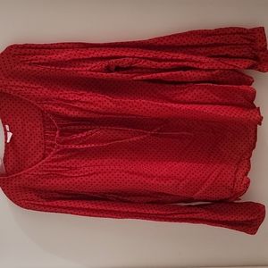 Gap long sleeve blouse w stars XXL